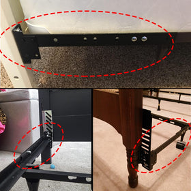 Woiron black powder-coated brackets offer a sleek finish and long-lasting protection.