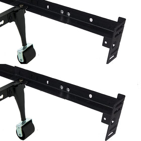 Woiron footboard extension bracket left secures bolt-on attachment for sturdy headboard-to-footboard connections.
