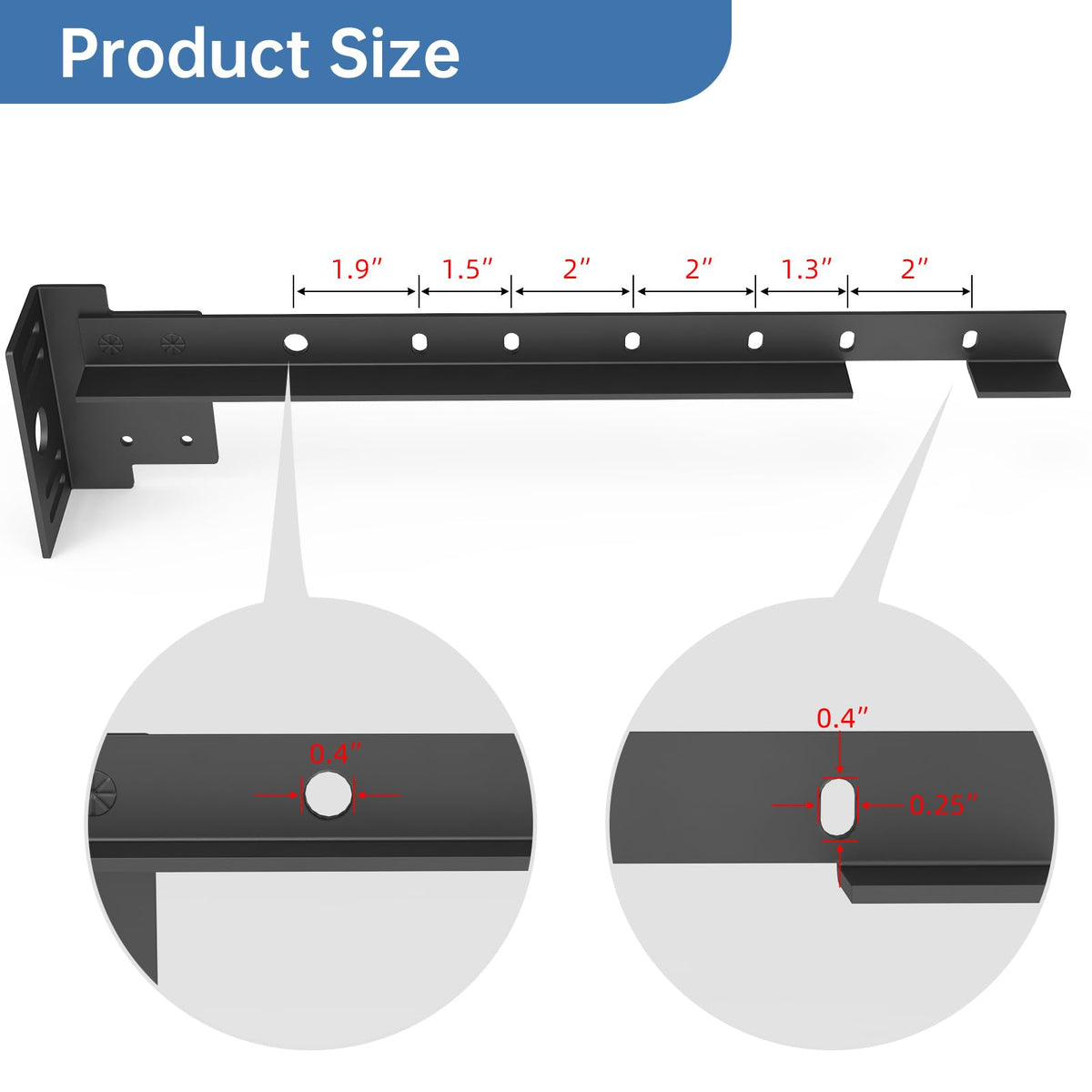 Woiron universal bed frame compatibility supports twin, full, queen, and king sizes.