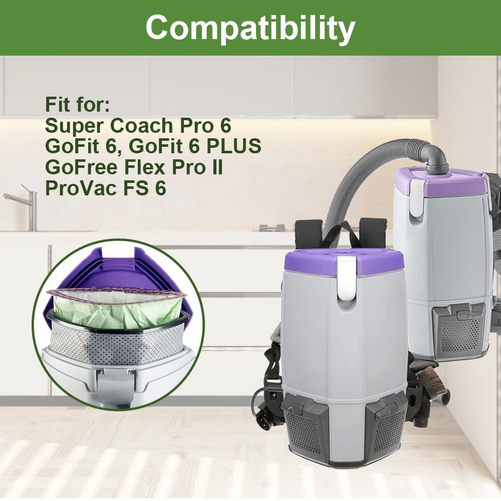 Wokinaya 107314 compatible with Super Coach Pro 6 for easy bag replacement.