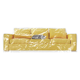 Wokire clear thick couch cover demonstrates waterproof protection for sofas