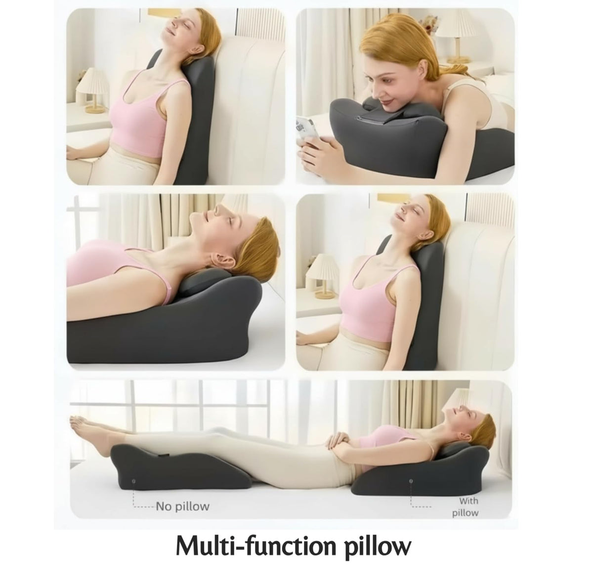 Woless multi-position support adjusts to lying flat, reclining, or tummy positions.