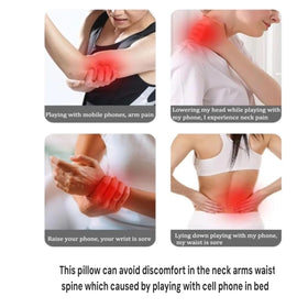 Woless portable wedge pillow with removable cover for easy cleaning.