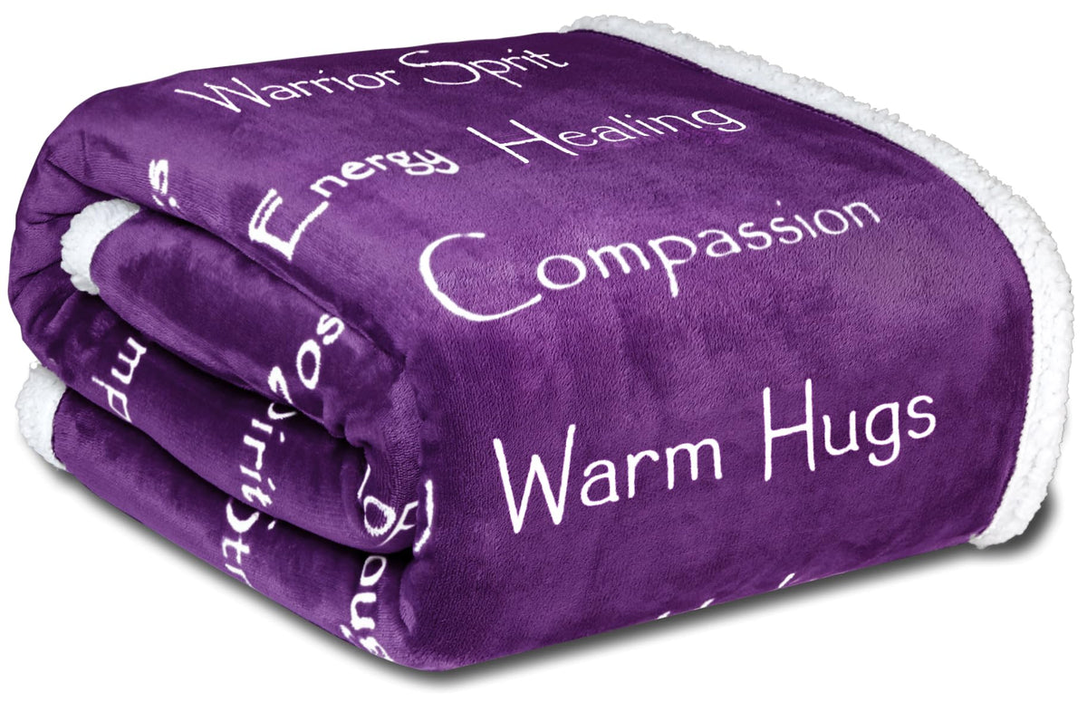 Wolf Creek Blanket Compassion design, a cozy throw for restful evenings.