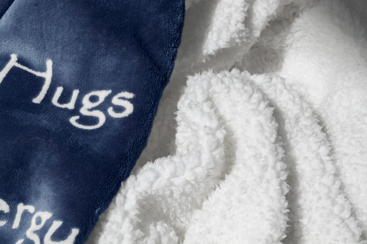 Wolf Creek Blanket Sherpa texture closeup; plush warmth and premium feel.