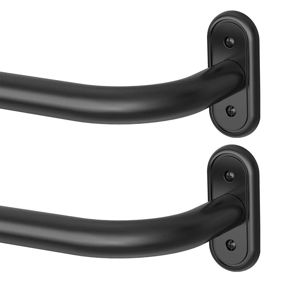 Wolistsa 2-pack wrap-around curtain rods for seamless blackout and modern style.