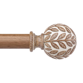 Wolistsa boho wood curtain rod extended for adjustable windows, versatile fit.