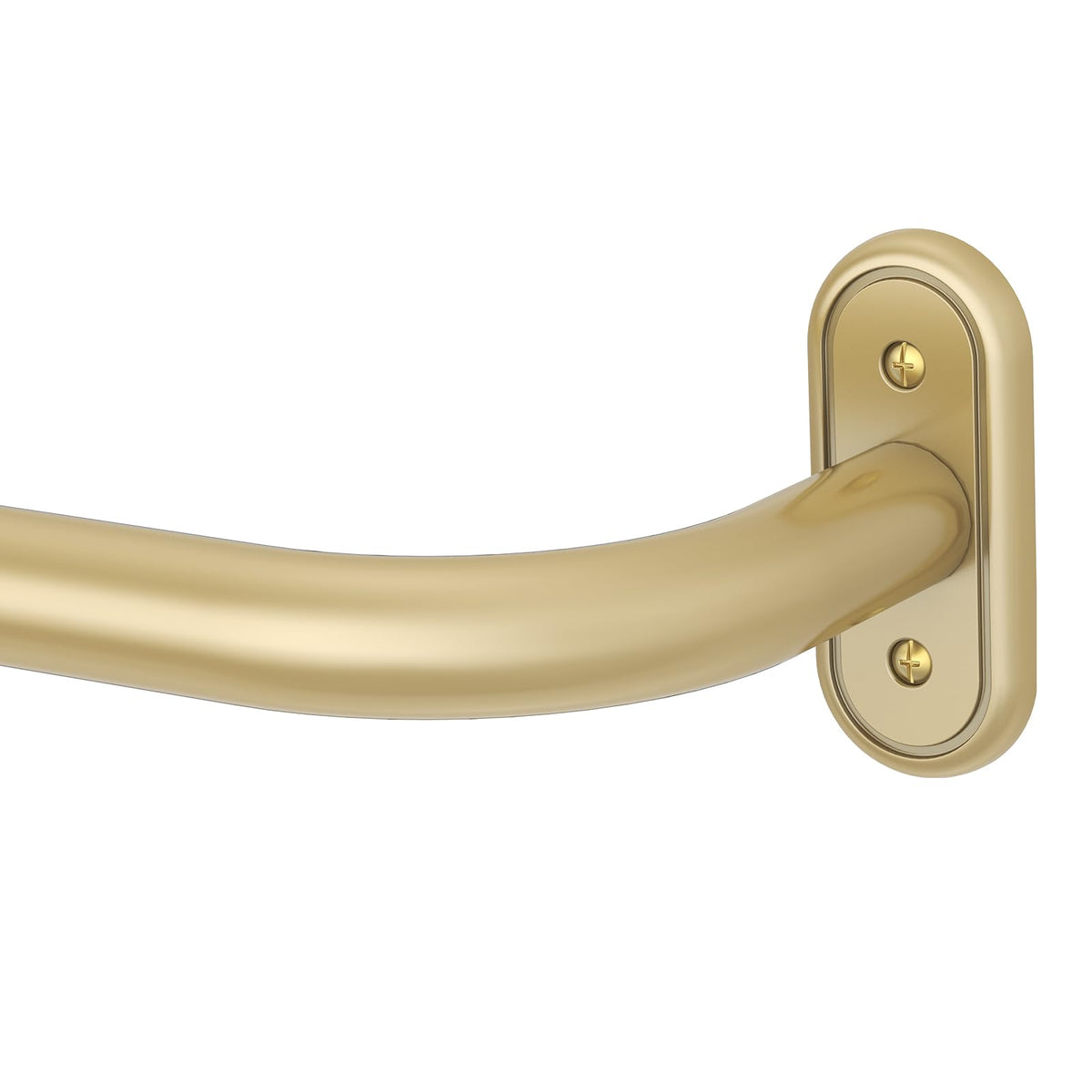 Wolistsa curtain rod with gold wrap-around design enhances light control for darker nights.