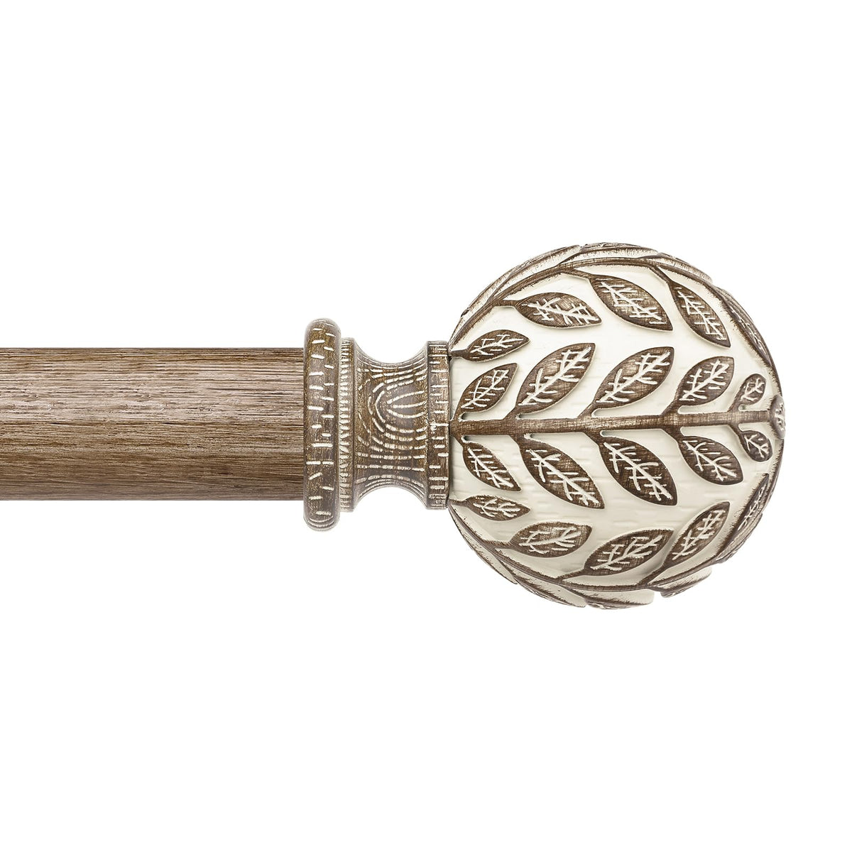 Wolistsa adjustable wooden curtain rod ready for flexible window coverage