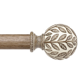 Wolistsa adjustable wooden curtain rod ready for flexible window coverage