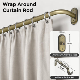 Wolistsa antique bronze finish rod ends highlighting sturdy construction.