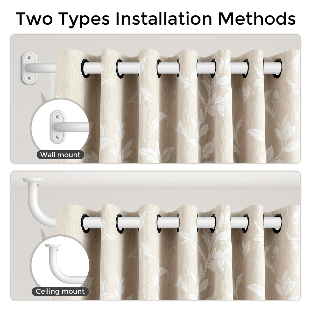 Wolistsa extends from 36 to 124 inches for versatile installations.