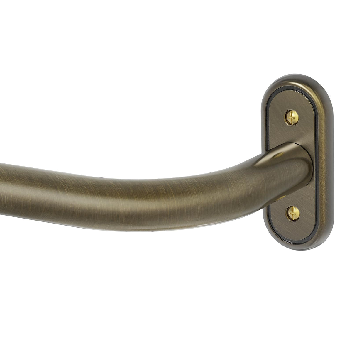 Wolistsa wrap-around curtain rod closeup showing seamless light blockage and premium finish.