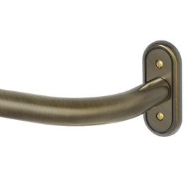 Wolistsa wrap-around curtain rod closeup showing seamless light blockage and premium finish.