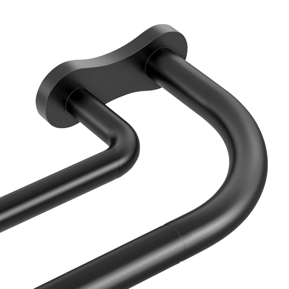 Wolistsa double curtain rod wrap-around design blocks light for darker rooms