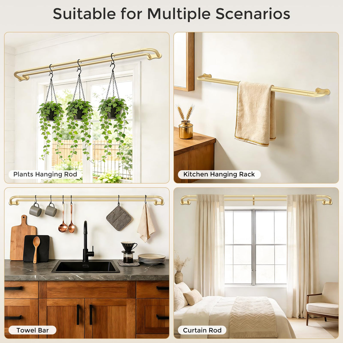 Wolistsa drapery hardware pack includes all mounting components.