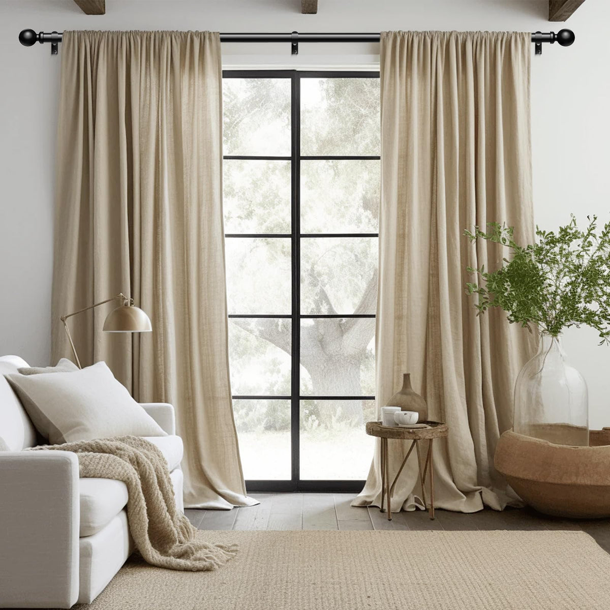 Wolistsa easy install curtain rod with included hardware for quick setup.