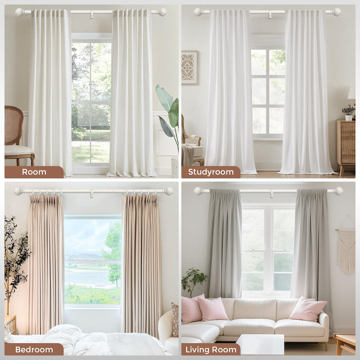 Wolistsa antique-white finial texture adds timeless farmhouse style