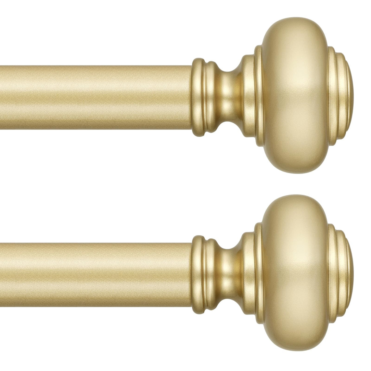 Wolistsa gold curtain rod extendable length for flexible window fit and decor versatility.