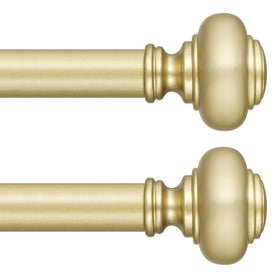 Wolistsa gold curtain rod extendable length for flexible window fit and decor versatility.