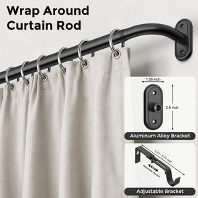 Wolistsa heavy-duty 1-inch rod close-up highlights durable carbon steel design