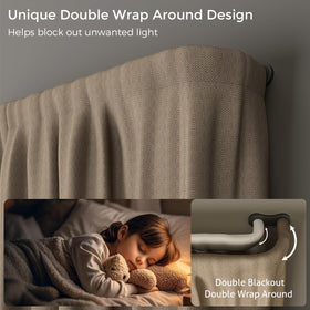 Wolistsa heavy-duty curved rod with aluminum end brackets for durability.