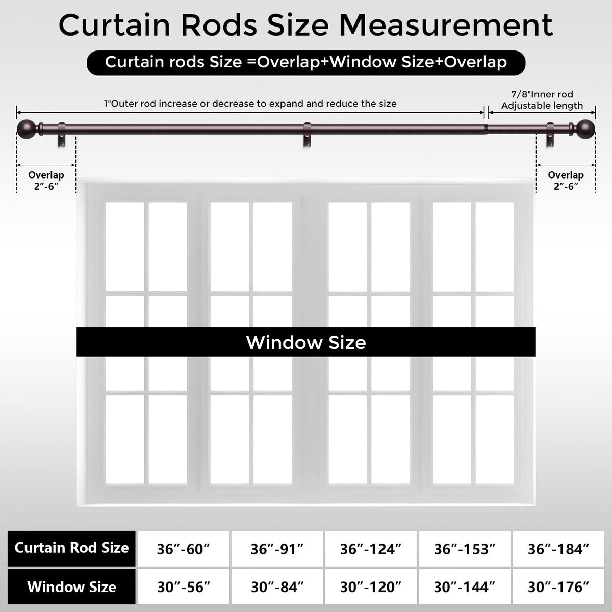 Wolistsa red bronze curtain rod living room look enhanced.