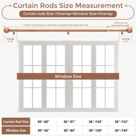 Wolistsa rustic farmhouse curtain rod enhances living spaces with warmth
