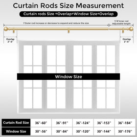 Wolistsa smooth glide curtain rod moves quietly and easily.