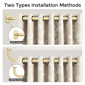 Wolistsa telescoping curtain rod extends to fit various window widths.