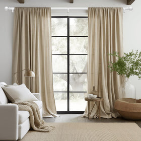Wolistsa white curtain rod shows 1-inch diameter for sturdy support