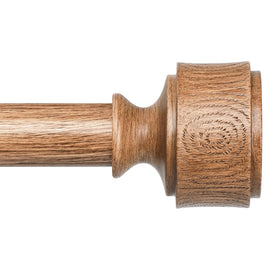 Wolistsa wood curtain rod extended length for expansive window coverage