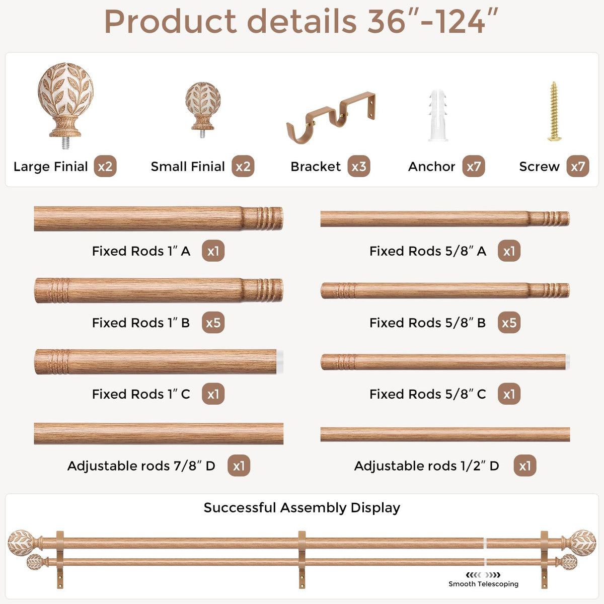 Wolistsa design offers 4–12 inch overhang for coverage