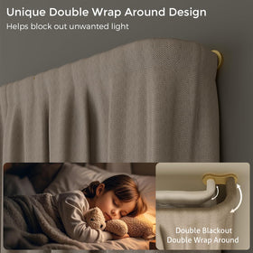 Wolistsa wrap-around end brackets for secure, seamless mounting.