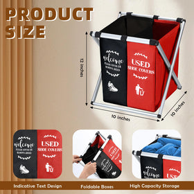 Wonderjune aluminum-frame stand supports the bin securely on the floor.