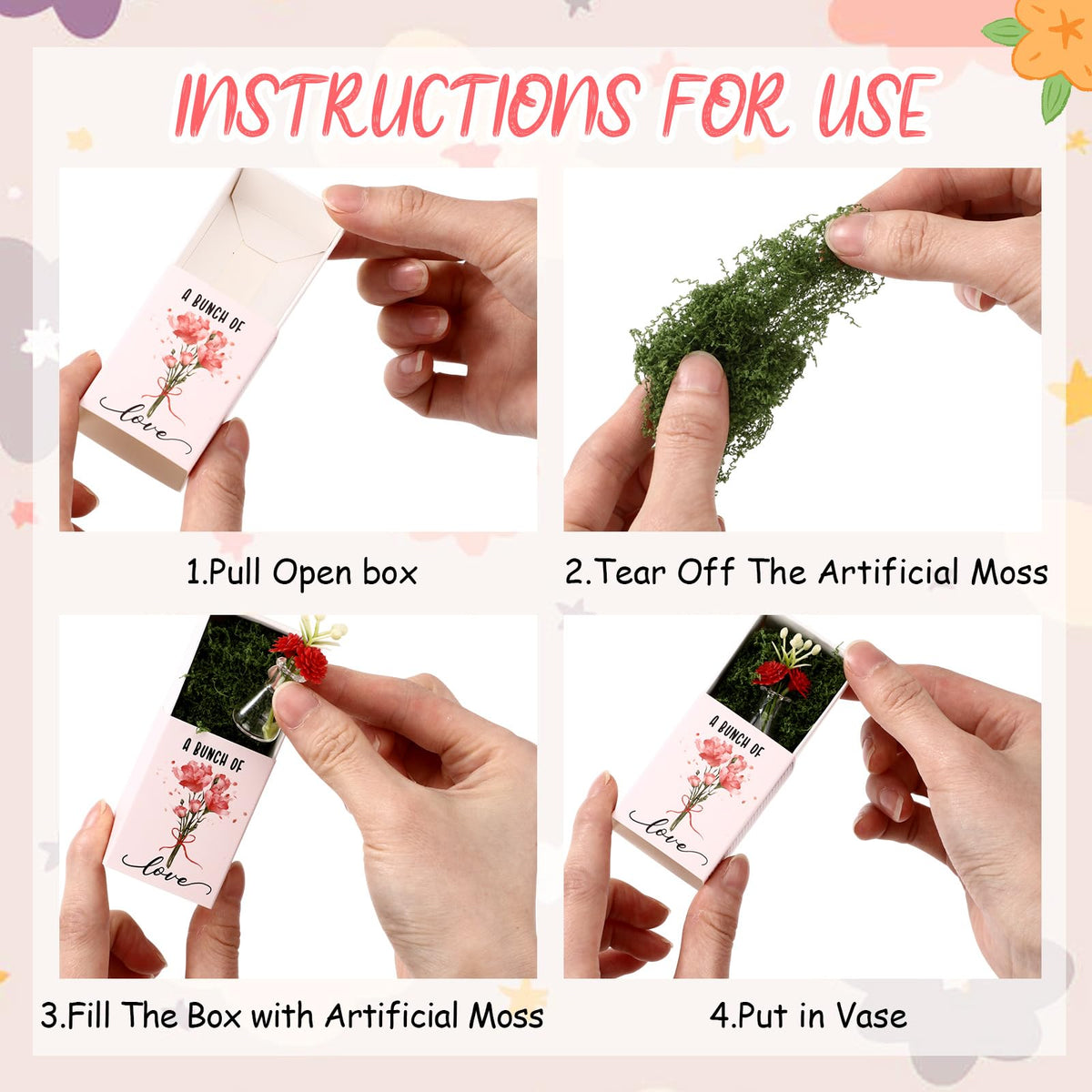 Wonderjune green moss decor adds natural touch to desk gifting setups