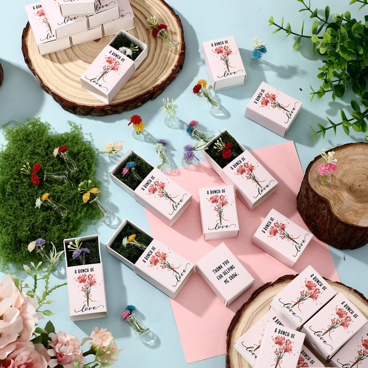 Wonderjune positive words on card convey thoughtful thanks