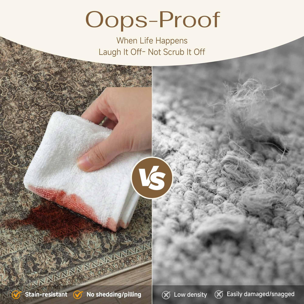 WondRg durable fade-resistant fibers, maintains color and feel over time.