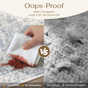 WondRg machine-washable rug simplifies cleaning and maintenance.