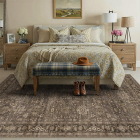 WondRg 8x10 rug vintage distressed pattern adds timeless character to spaces.