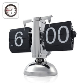 WoneNice desk clock's stainless steel frame offers durable, stylish office decor