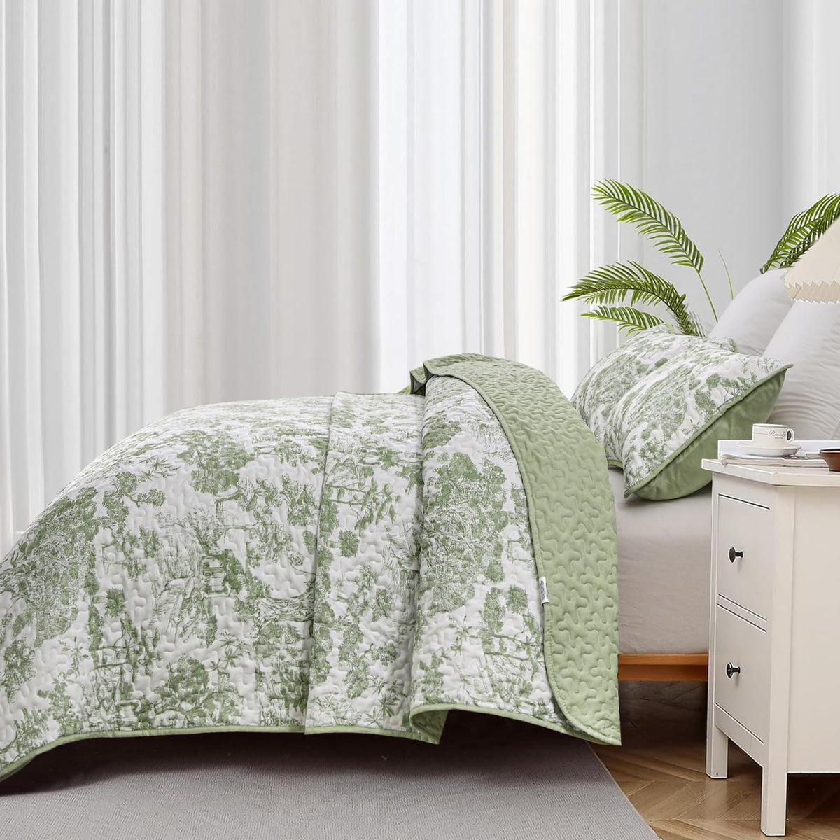 WONGS BEDDING all-season quilt layout emphasizes lightweight comfort