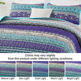 WONGS BEDDING boho pillow shams pair adds colorful coordinate and easy styling.