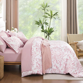 Decorative pillowcase 15x15 with WONGS BEDDING floral design