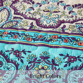 WONGS BEDDING machine-wash friendly quilt simplifies care with gentle cycles.