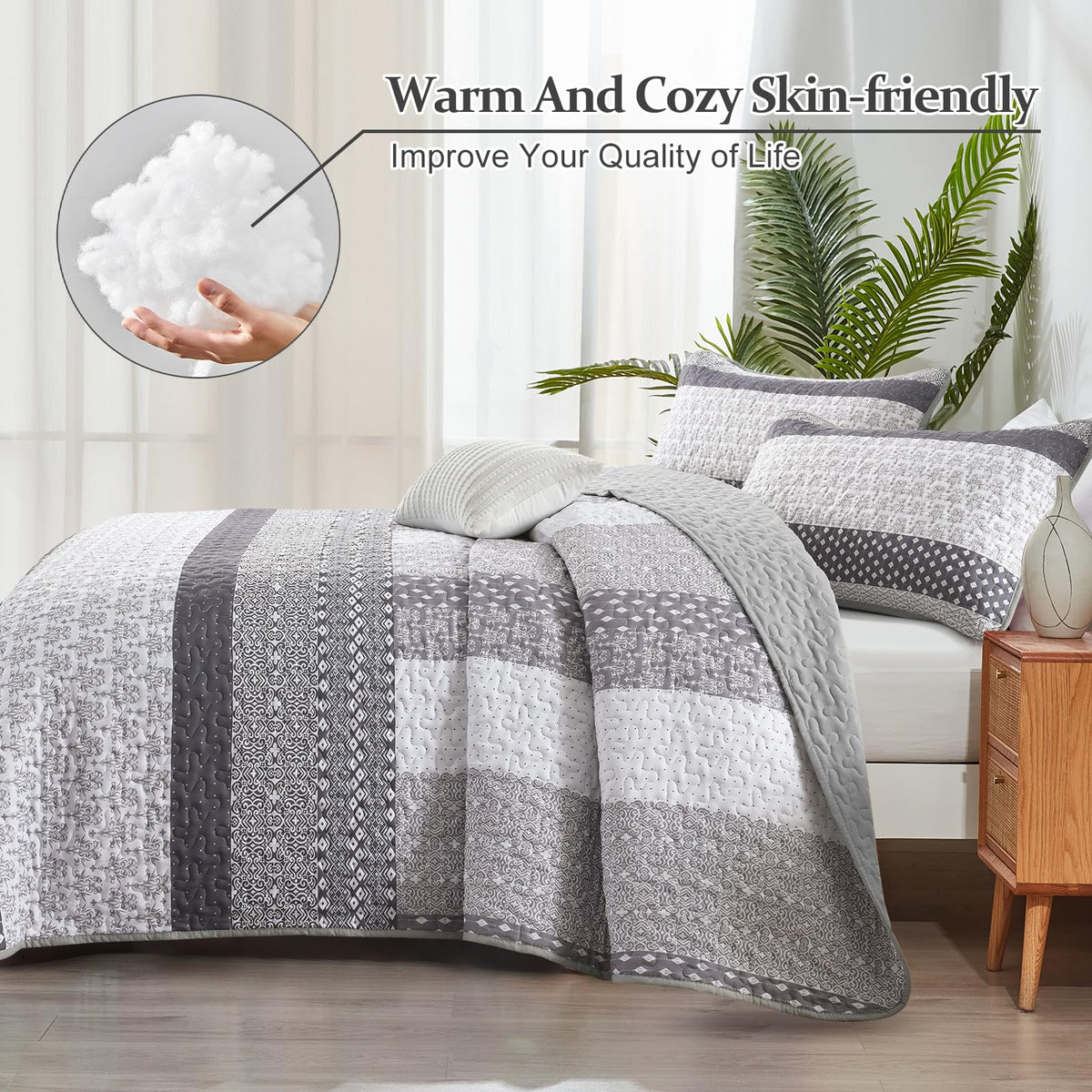 WONGS BEDDING microfiber fabric close-up highlighting softness and breathable weave.