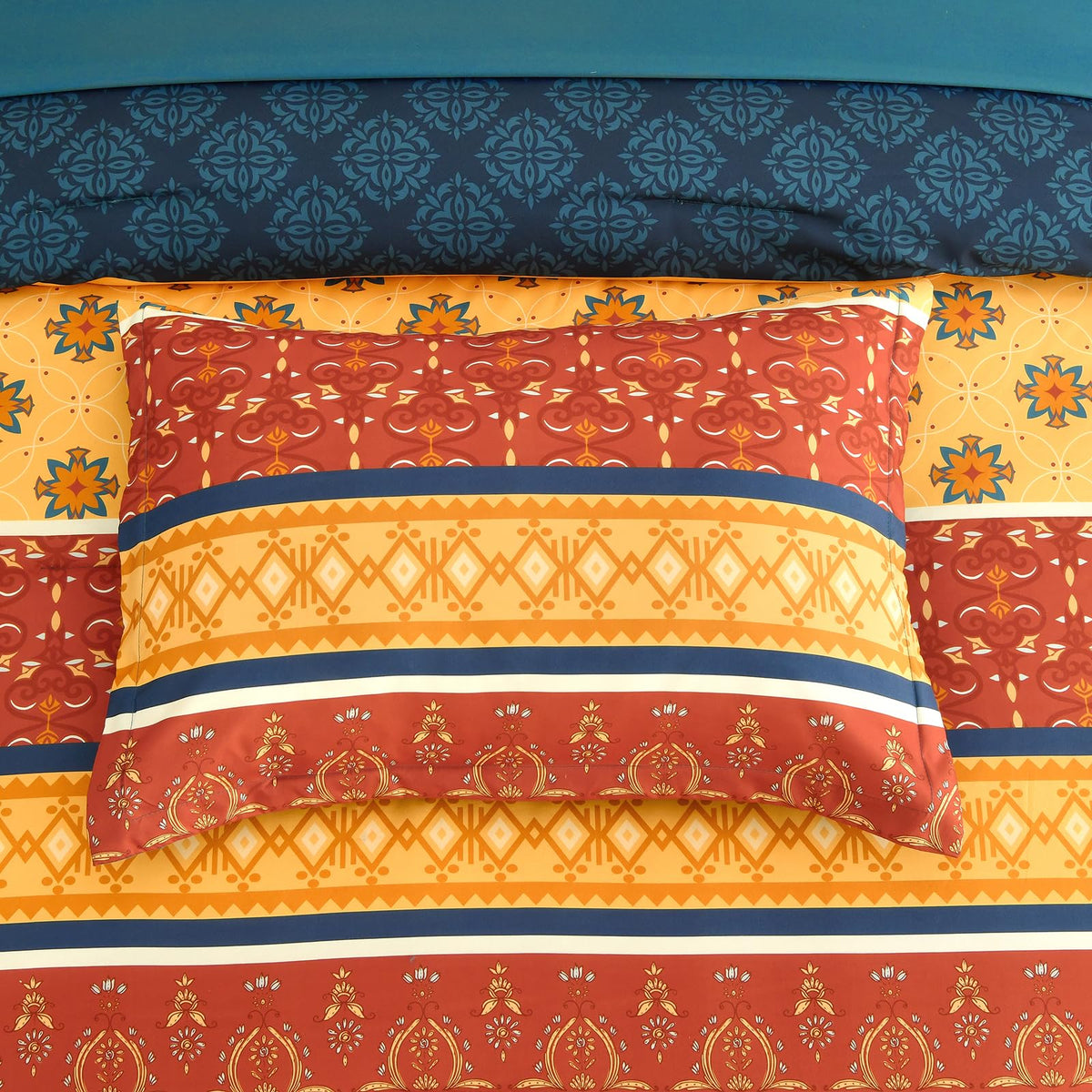 WONGS BEDDING pillow shams 20x26 coordinate with the design.