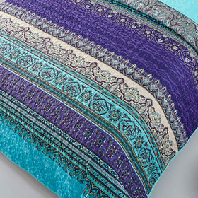 WONGS BEDDING two pillow shams included complement quilt with coordinated color.
