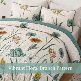 WONGS BEDDING quilt pattern showcases vibrant spring colors for any bedroom