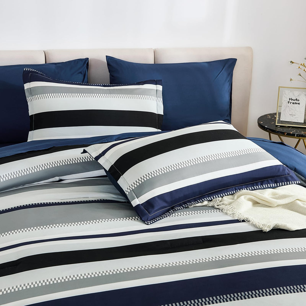 WONGS BEDDING soft microfiber material feels breathable and cozy.